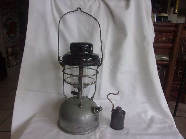 Vintage Tilley 246A pressure lantern & spirit safety can for 1 bid