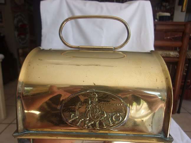 Antique brass Viking kerosene signal lantern