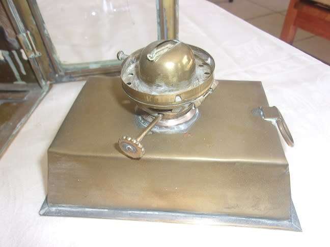 Antique brass Viking kerosene signal lantern