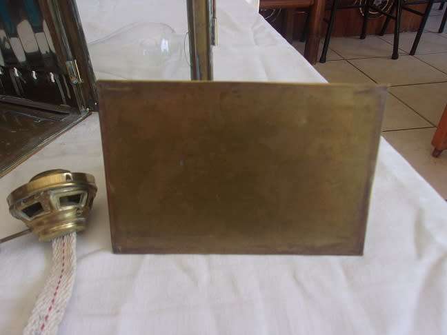 Antique brass Viking kerosene signal lantern