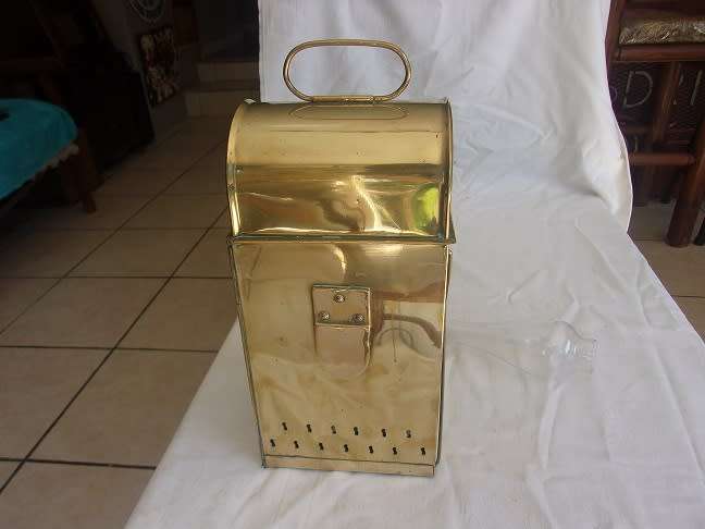 Antique brass Viking kerosene signal lantern