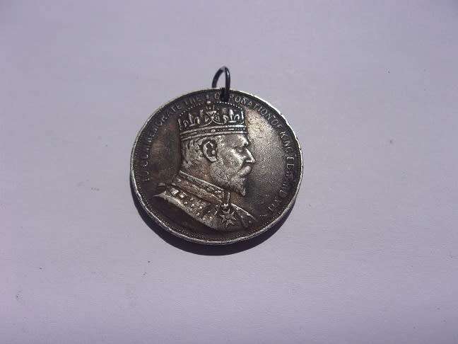 1902 Colony of Natal Coronation of Edward VII .99 silver medallion
