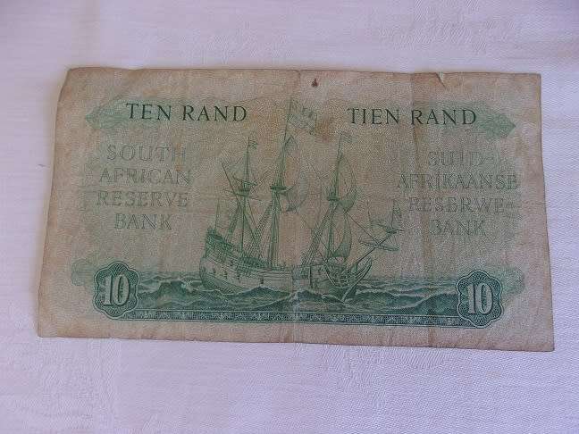 Lot of 12 old South African bank notes