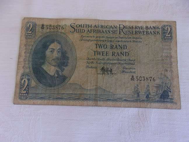 Lot of 12 old South African bank notes