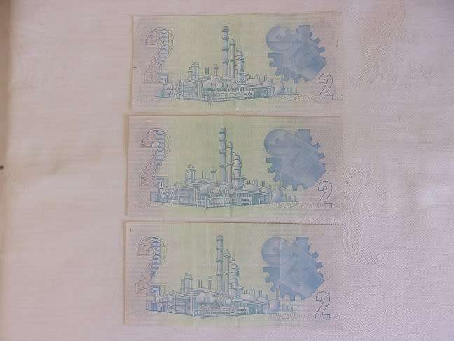 Lot of 12 old South African bank notes
