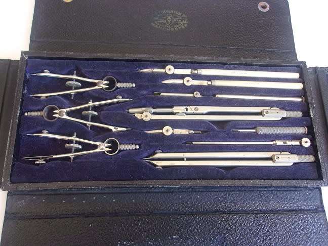Vintage A G Thornton architectural drawing set - great condition