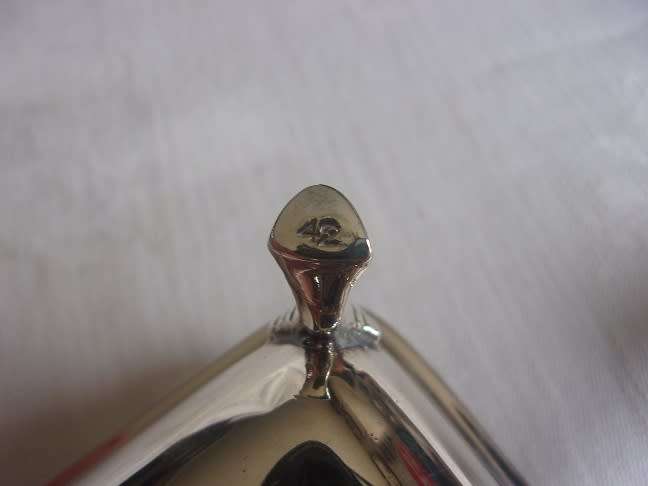 Vintage silver plated silent butler crumb box
