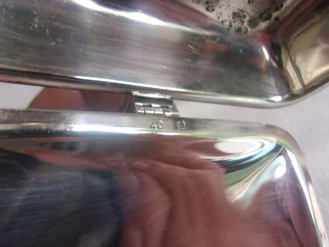 Vintage silver plated silent butler crumb box
