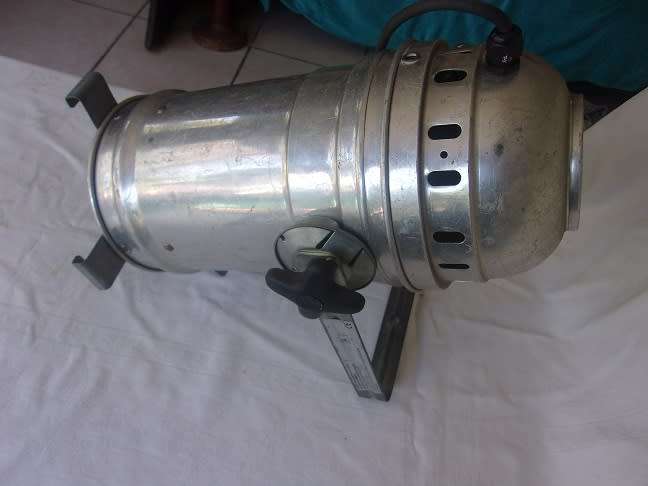 Vintage aluminum can stage light - made in Italy
