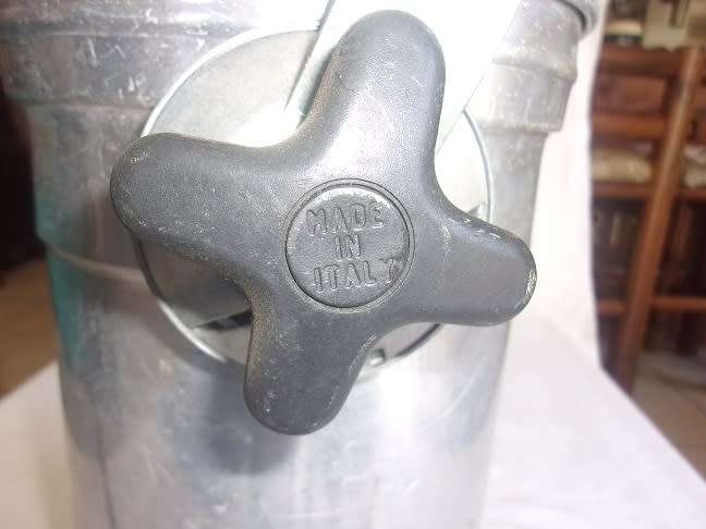 Vintage aluminum can stage light - made in Italy