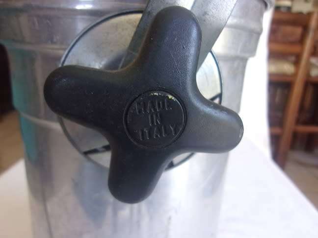 Vintage aluminum can stage light - made in Italy