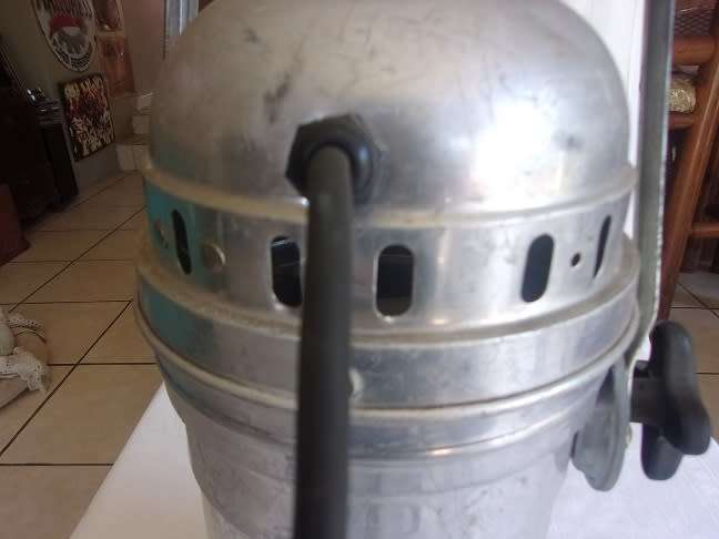 Vintage aluminum can stage light - made in Italy