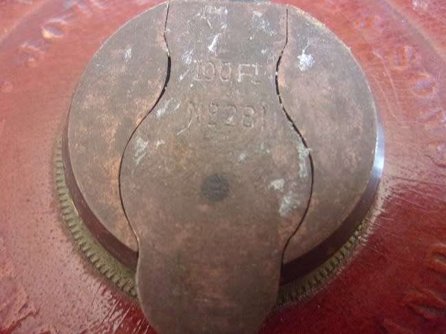 2 Vintage Rabone brass and leather bound tape measures for 1 bid