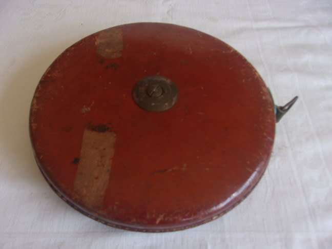 2 Vintage Rabone brass and leather bound tape measures for 1 bid