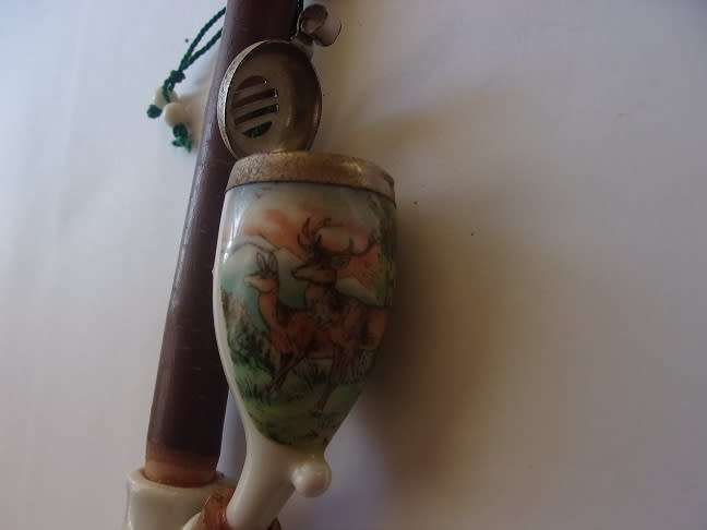 Antique German Gesteckpfeife style smoking pipe - unused