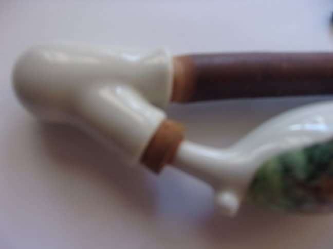 Antique German Gesteckpfeife style smoking pipe - unused