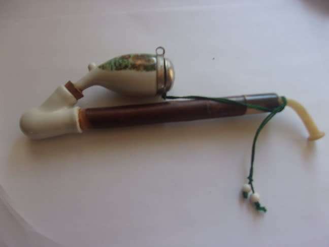 Antique German Gesteckpfeife style smoking pipe - unused