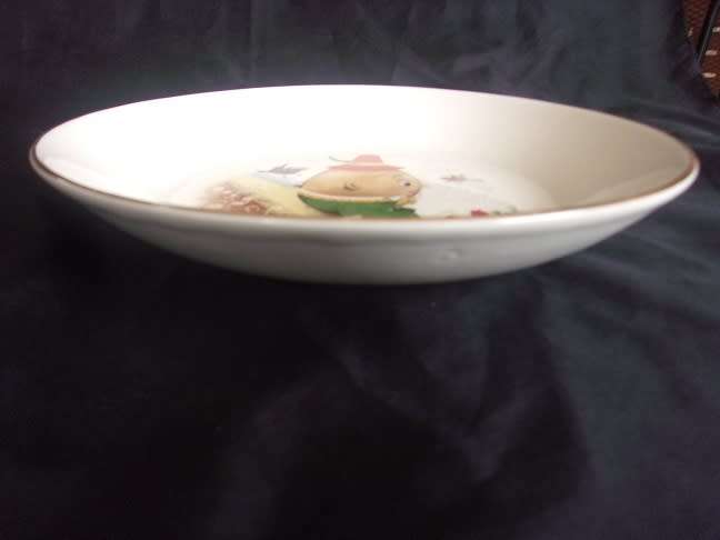 5 Vintage Continental China children`s Humpty Dumpty themed porcelain items