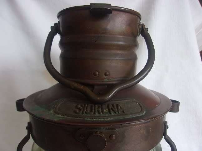 Large vintage Sidrena ships anchor lantern