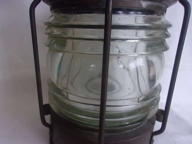 Large vintage Sidrena ships anchor lantern