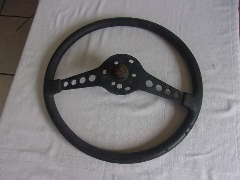 Vintage sports steering wheel & leather gear shift knob for 1 bid