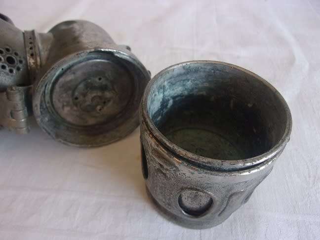Rare antique Powell & Hanmer "Chieftain" carbide bicycle/ motorbike lamp