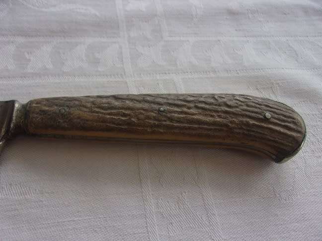 Vintage "Onder Schmidt" Munchen stag horn handle hunting knife