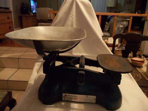 Lot of four old scales
