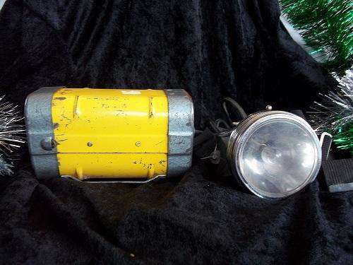 Vintage Miner's Justrite Battery Powered Head Lamp - Made in USA