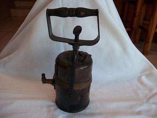 Crestella Engineering Co. Ltd SA Railways carbide lamp without reflector.