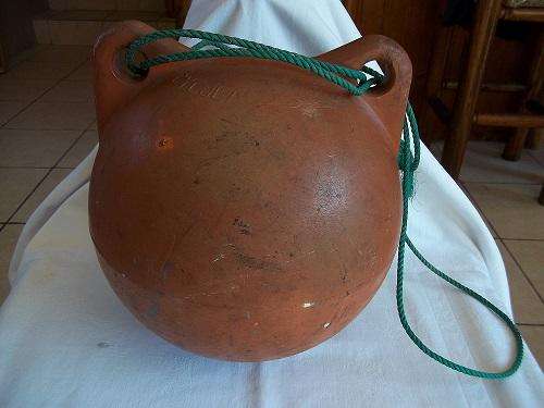 Large Japanese fishing net float - Cycolac 28cm diameter maritime buoy with lugs