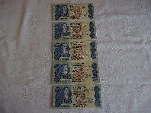 5 x GPC de Kock R2 bank notes