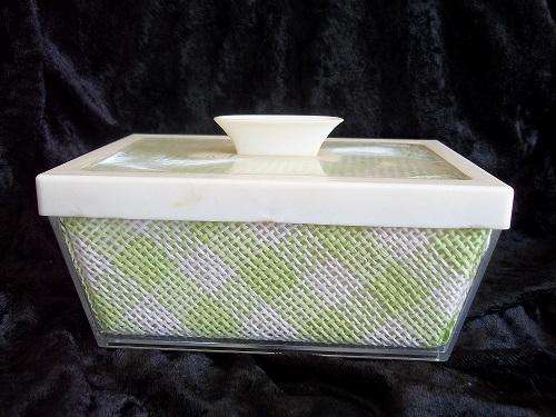 Vintage retro 1950's Polytemp insulated doublewall butter dish