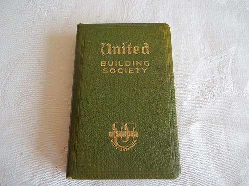 Vintage United Building Society book shape money box