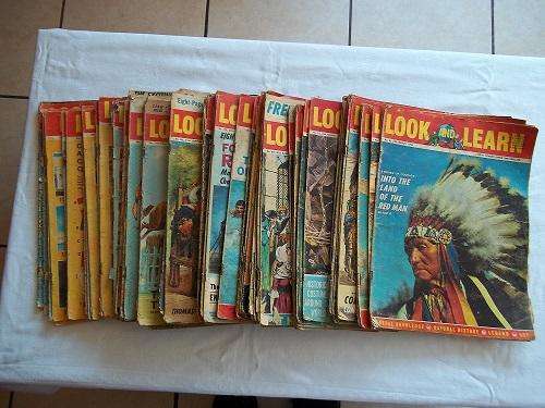 66 Vintage and collectable Look and Learn childrens magazines from 1960's