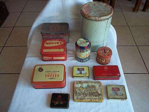 Lot of 11 collectable vintage tins - 1 bid for the lot!!!