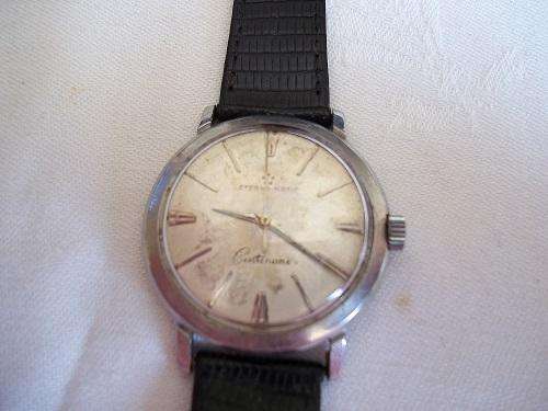 Vintage chrome cased Eterna-Matic Centenaire wristwatch - working