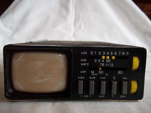 Vintage Sinclair model MTV1 miniature multi-standard television - sold as is