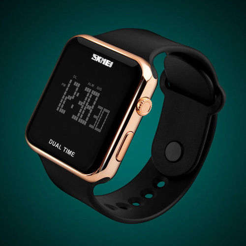 SKMEI Men Women Sport Watch Digital LED Waterproof Electronic Qu
