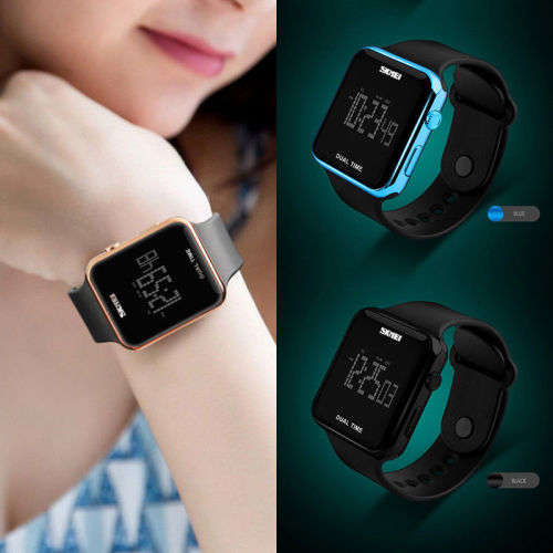 SKMEI Men Women Sport Watch Digital LED Waterproof Electronic Qu