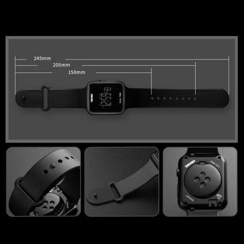 SKMEI Men Women Sport Watch Digital LED Waterproof Electronic Qu