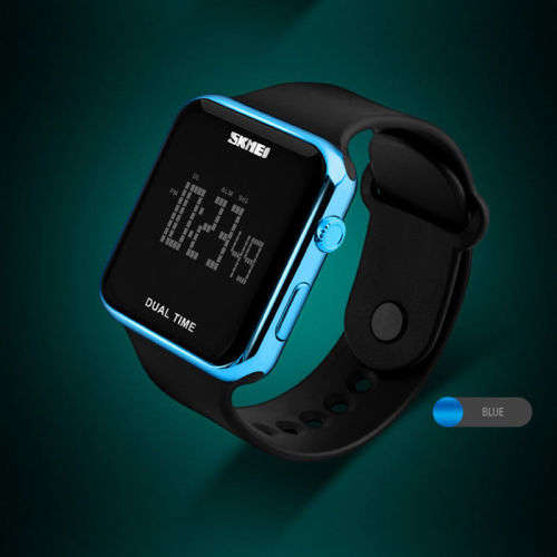 SKMEI Men Women Sport Watch Digital LED Waterproof Electronic Qu