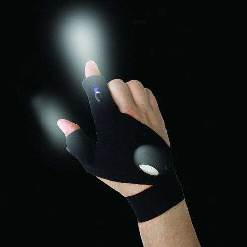 FREE SHIPPING - Night Fishing Glove with LED Light Rescue Tools Outdoor Gear Waterproof Light  K