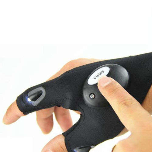 FREE SHIPPING - Night Fishing Glove with LED Light Rescue Tools Outdoor Gear Waterproof Light  K