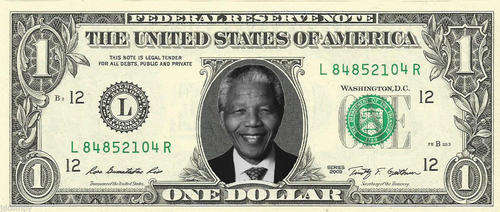 Nelson Mandela Dollar Bill - REAL, Spendable Money! - Not Just a Novelty!