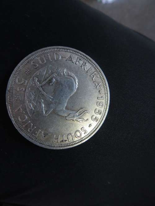 1955 5 SHILLING   - LOW MINTAGE