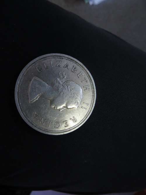 1955 5 SHILLING   - LOW MINTAGE