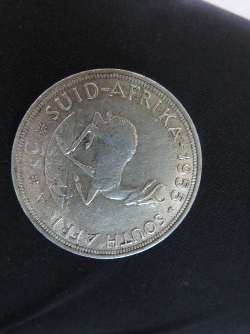 1955 5 SHILLING   - LOW MINTAGE