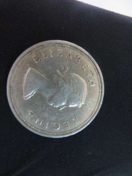1955 5 SHILLING   - LOW MINTAGE