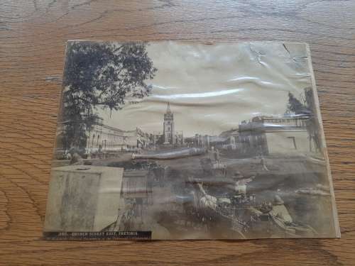 4  ZAR ANTIQUE ALBUM PHOTO PRINTS  ON CARD BOTH SIDES  PRETORIA CHURCH SQUARE